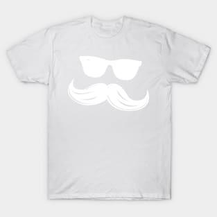 Hipster Mustache and Sunglasses T-Shirt